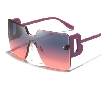 Luksuzne blagovne Znamke Kvadratnih sončna Očala Ženske Gradient Rjava Prevelik Ženska sončna Očala 2020 Nov Modni Oblikovalec Stekla oculos de sol