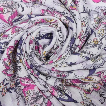 2020 Poletje Ženske Bombaž Tiskanja Šal bohemia cvet Plažo, oblačila Hidžab Šali in Obloge Ženski Foulard Cvetlični Echarpe Oblikovalec Ruta