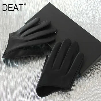 DEAT 2020 Nove Usnjene Rokavice za Moške Barva Pet prstov Ovčje kože Hip-hop Tople Rokavice PC386