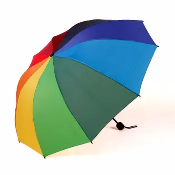 Barvita Suncobran Mavrica Zložljiva Otrok Dežniki dolg ročaj velik dežnik dežnik ženske dežniki jasno dežnik