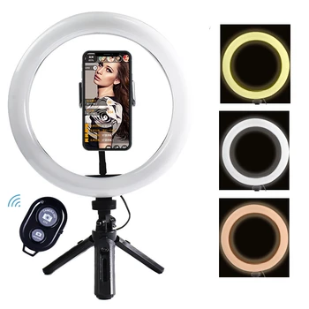 Prenosni Selfie Ringlight Nastavljiv Nastavek Za Daljinsko Fotografiranje Razsvetljava Telefon Fotografijo Led Obroč Fill Light Svetilka Youtube Izpolnite