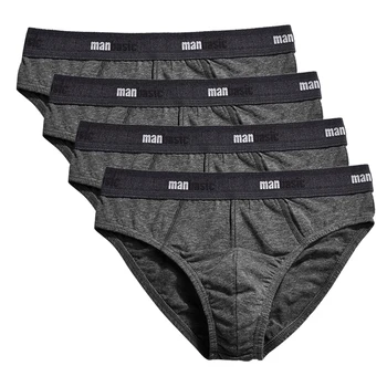 4pcs/veliko Moških Seksi blagovne Znamke Hlačnic Sleepwear Hlačke Čistega Bombaža moška Sleepwear Nizka Rast Mens Underpant