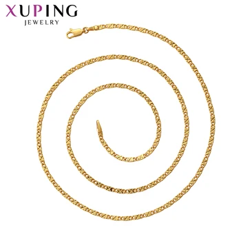Xuping Elegantno Lepe za Ženske Ogrlica Vintage Stil Čistega Zlata Barva Pozlačen Nakit Bistvenega pomena Družine Darila 45909