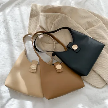 Preprosta gospa je majhno vrečko nova barva PU usnje sponke torba, velika zmogljivost potovanja mobilni telefon spremeni pazduho torbici