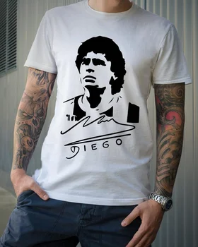 Grafični T Srajce Diego Armando Maradona 10, Legenda Nogometa, Nogomet, Napoli, Legenda Nogometa Prevelik Majica S Kratkimi Rokavi