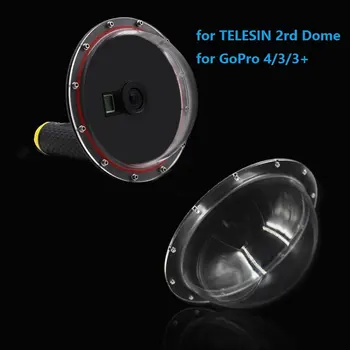 TELESIN 6 inch Dome Vrat Prozoren Pokrov Zamenjava za GoPro Hero 5 6 7 Junak 4 3+ 3 Xiaomi Yi 4K 4K+ DJI Osmo Dejanje