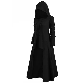 Big Promocijo Žensk Počitnice Večer Stranka Obleko Tunika Hooded Plašč Plašč Vitez Gothic pustna Maškarada Cosplay S-XXXXXL