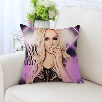 Po meri Britney Spears Prevleke Kvadratnih Zadrgo Doma svileni Dekorativni Vzglavnik Kritje Poroko Dveh Straneh Tiskanih Pillowcases
