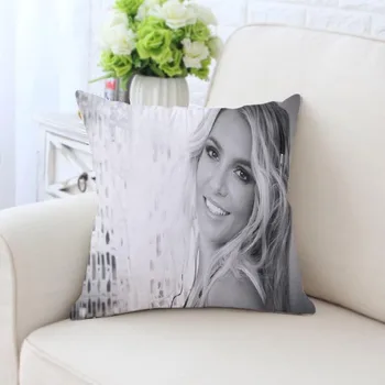 Po meri Britney Spears Prevleke Kvadratnih Zadrgo Doma svileni Dekorativni Vzglavnik Kritje Poroko Dveh Straneh Tiskanih Pillowcases
