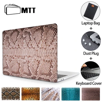 MTT Krokodil Laptop Primeru Za Macbook Air Pro 11 12 13 15 16 Dotik Bar 2020 Plastičnih Trdi Pokrovček za macbook Pro 13 Laptop Rokav