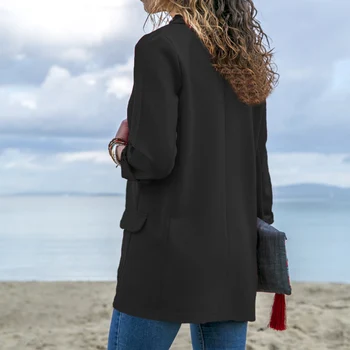 Ženska Jopiči In Coats Slim Fit Ženske Formalno Jopiči Urad za Delo Dame Plašč feminino abrigo Oblačila 2019