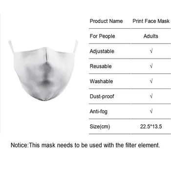 Superheroj Strup Print Maske Otroci Masko PM 2.5 Zaščitna Prah Tkanine Maske Otrok Stroj Odraslih Usta-Žarilna Večkratno uporabo