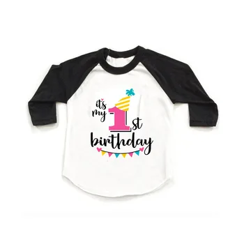Jeseni leta 2020 Happy Birthday Številka 1~9 Otroci Dolg Rokav T-majice Fant Tshirt Baby Dekle, fant, Oblačila Baby Božično novoletno Darilo
