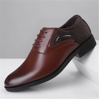 Blagovne znamke 2019 novo moško obleko čevlje 38-48 black classic opozoril Oxford čevlji za moške mode za moške poslovne stranke čevlji plesni čevlji