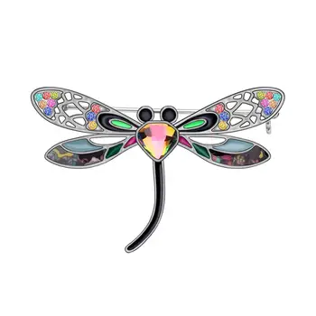 Newei Emajl Kovinsko Zlitino Cvetlični Dragonfly Broške Oblačila Šal Živali Nakit Za Ženske, Dekleta Teen Čar Pomlad Darilo Za Dodatno Opremo