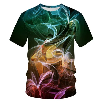 2020 Nov Svež pisane T-shirt moški Slika majica 3D Natisnjeni T-majice DJ Priložnostne Majice Hip hop male Tees Vrhovi camiseta hombre