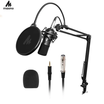 MAONO AU-A03 Kondenzatorskega Mikrofona, Strokovno Podcast Studio Mikrofon, Audio 3,5 mm Računalnik Mikrofon za Pretakanje Llive