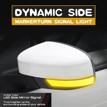 Dinamični Vključite Opozorilne Luči LED Strani Krilo Rearview Mirror Kazalnik Blinker Repetitorja Luč Za Ford Focus 2 3 Mk2 Mondeo Mk3 4 Mk4