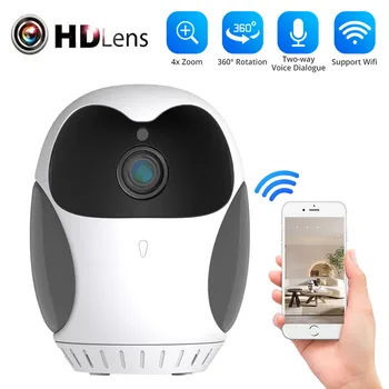 1080P IP Kamera, WIFI Auto Tracking Home Security Notranji Nadzor, 4X Digitalna Povečava Omrežja CCTV Brezžični Baby Monitor, Fotoaparat