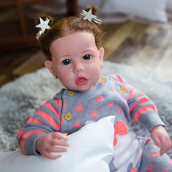 Hoomai Novih 20 palčni Princesa Dekle Prerojeni Lutke Silikonski Lovely Baby Lutke Za Malčka, Darilo za Rojstni dan Zajčica