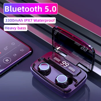Original Brezžične Slušalke M11 TWS Bluetooth 5.0-ear slušalke za zmanjšanje Hrupa, HiFi IPX7 Vodotesne Slušalke za šport