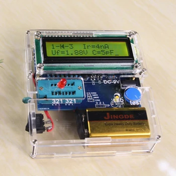 Multifunkcijski Tranzistor Tester DIY Komplet za Upor Kondenzator Triode Elektronsko Merjenje z Akril Lupine in Deli Set