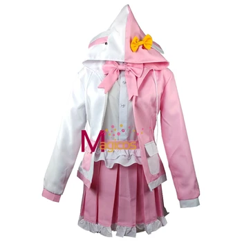 Anime Danganronpa 2 Monomi Cosplay Kostum Roza Beli Zajec Kostume Lasuljo Enotno Obleko Obleko