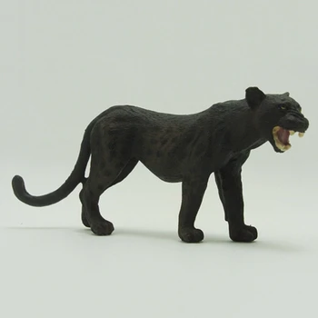TLAND Black Panther Model Živali, Igrače, Družino Dekoracijo Otrok za Izobraževanje Darilo