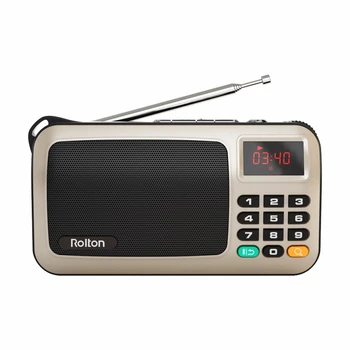 Rolton W405 Mini Prenosni FM Radio, USB TF Radio Nastavite Sprejemnik Zvočniki, Mp3 Predvajalnikom Glasbe, Z LED Svetilko, Za PC, IPod Telefon