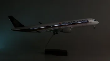 1/142 Obsega Airbus A350 47 CM Letalo Singapur Letalske Model W Svetloba & Kolo Diecast Plastične Smole Ravnini Zbirka Dekoracijo