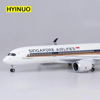 1/142 Obsega Airbus A350 47 CM Letalo Singapur Letalske Model W Svetloba & Kolo Diecast Plastične Smole Ravnini Zbirka Dekoracijo