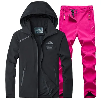 Pomlad tanke pohodniška jakna & hlače ženske Prostem trenirko nepremočljiva, windproof planinarjenje, Treking športni Ribolov obleko