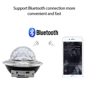 Bluetooth Zvočnik Disco Krogla Luči Stranka DJ Stopnji Svetlobe Projekcija Lučka za Bluetooth Polnjenje NLP Svetlobe Oddaljen Nadzor LED Lučka