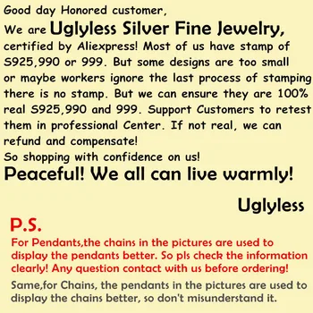 Uglyless 2 Velikosti Potrkala Obraz Pravi 999 Čisto Silver Obroči za Ljubitelje Nakit 1 Kos Preprosta Modna Pari Odprt Obroč LJUBEZEN Darila