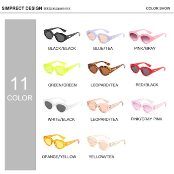 SIMPRECT 2021 Mala Mačka Oči, sončna Očala Ženske Modni Gradient Vintage sončna Očala blagovne Znamke Oblikovalec UV400 Odtenkih Za Ženske Oculos