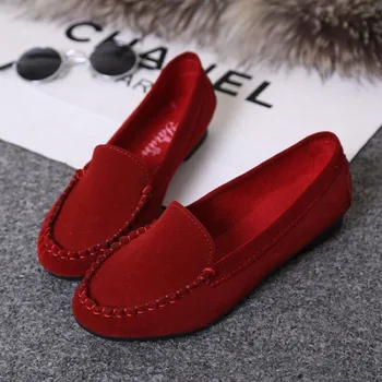 Ženske čevlje 2020 nov poletni prosti čas, moda, vse krog ravno čevlji ženske Doudou čisti rdeči čevlji matere čevlji