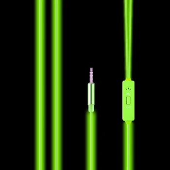 Najnovejši Žareti V Temno slušalke svetlobna Kul flash Led Neon slušalke in-ear slušalke z mikrofonom