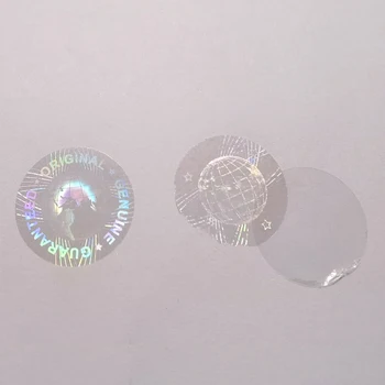 Po meri Hologramsko Nalepko Pristna Zagotovljena Original, Več Barv Globalno Oblikovanje Logotip 3D Laserski Holografski Etiketo s Premerom 20 mm