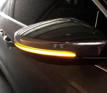 Za Volkswagen VW Hrošč Passat B7 CC Scirocco Jetta MK6 LED Teče Rearview Mirror Turn luči