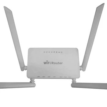 WE1626 Brezžični WiFi Usmerjevalnik Za Usb Modem 300Mbps Openwrt Sistem,Strongth Signal S 4 Aatennas Wifi Usmerjevalnik z belo barvo