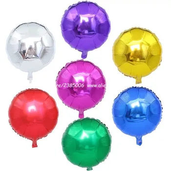 10pcs/veliko 18-inch okroglo obliko balon čiste barvne folije žogo Rojstni dan svate, dekoracijo, napihljive balone 45*45 cm