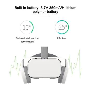 Z6 VR Očala 3D Bluetooth 3 D Čelade Viar Očala 3D Navidezna Resničnost, Slušalke Čelada Leče Video za Telefon, Pametni telefon