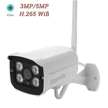 Hamrolte H. 265 Wifi Kamera ICsee Brezžična IP Kamera 5MP HD Wifi Prostem Kamere Nepremočljiva Nightvision Oddaljeni Dostop, Podpora 128G