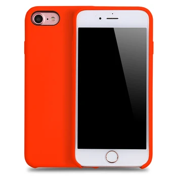 Tekoče Silikonsko Ohišje za iPhone X 8 8plus 6 6s Plus Telefon Kritje za iPhone 7 7plus Mikrovlaken Blazine Telefon Primerih