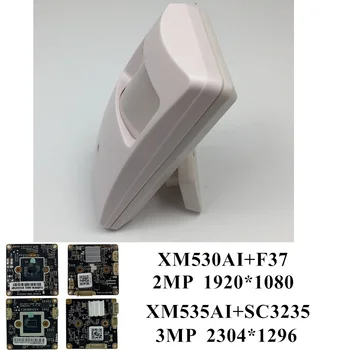 3MP 2MP IP Mini Box Kamero XM535AI+SC3235 2304*1296 XM530+F37 1920*1080 H. 265 Vse Barve ONVIF CMS XMEYE P2P 3.7 mm RTSP