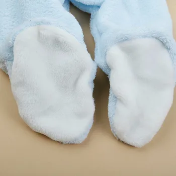 Novorojenček dojenček romper 2019 Jesen Zima Coral Runo toplo dojencek dekliška oblačila Živali na Splošno otroške igralne obleke jumpsuit