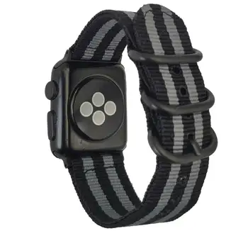 Najlon Watch band za Apple Watch traku Serija 4/3/2/1 Šport Usnjeno Zapestnico 42mm 38 mm 40 mm Trak Za iwatch Band 44 watchbans