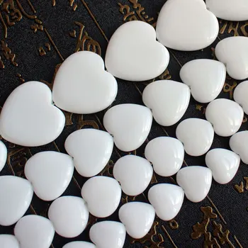 Belega porcelana agates srce obliko kroglice 15inch na sklop ,trgovina na Debelo Za DIY Nakit, Brezplačna Dostava !