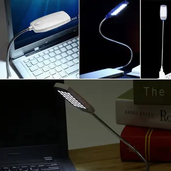 USB LED Lučka Svetla Prenosni računalnik Lučka LED USB Lahka, Prilagodljiva Računalnik Lučka za Prenosni Desk Branje Lučka Univerzalno Računalniške Opreme