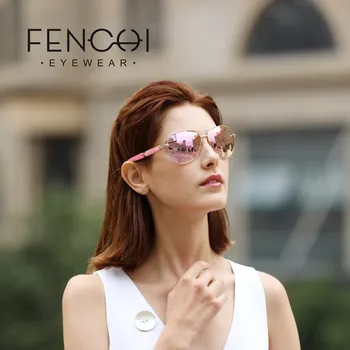 FENCHI Polarizirana sončna Očala Ženske Pilotni Roza, Črna Ogledala Očala Vožnjo sončna očala Oculos Feminino 2019 Zonnebril Dames